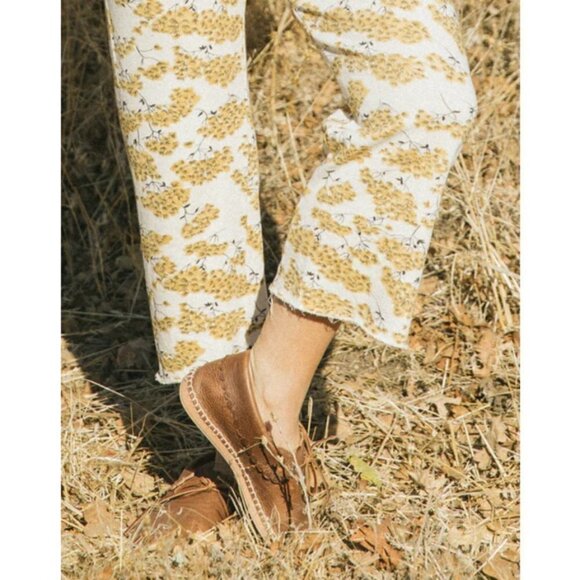 💕THE GREAT💕 The Wide Leg Cropped Sweatpant ~ Camomile Floral Size 2 M NWT - Picture 5 of 15